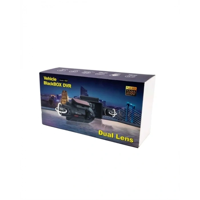 Çift Görüşlü Dashcam – Gece Görüşlü 1080p Araç İçi Güvenlik Kamerası