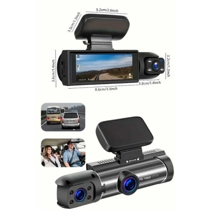 Çift Kameralı Araç Kamerası Ön Ve Arka Kameralı