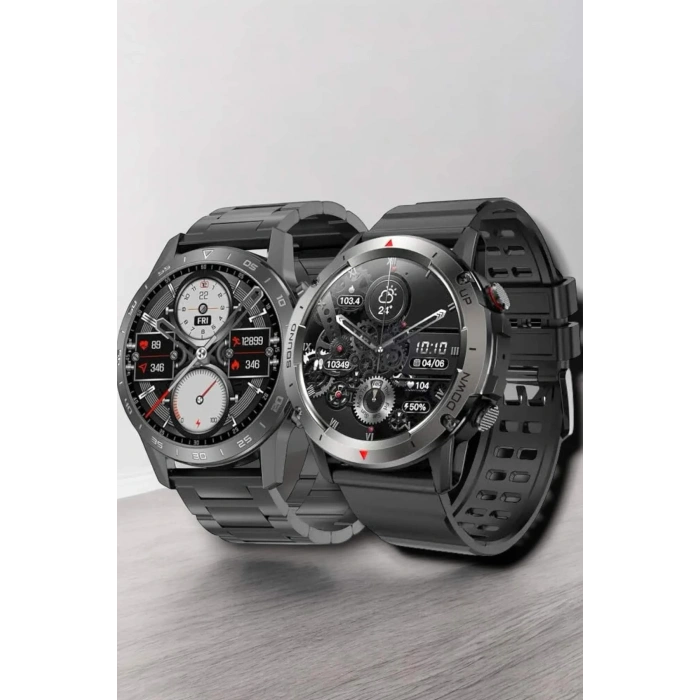 Çift Kordonlu Yüksek Çözünürlüklü Akıllı Saat Uyku İzleyici & Spor Modları