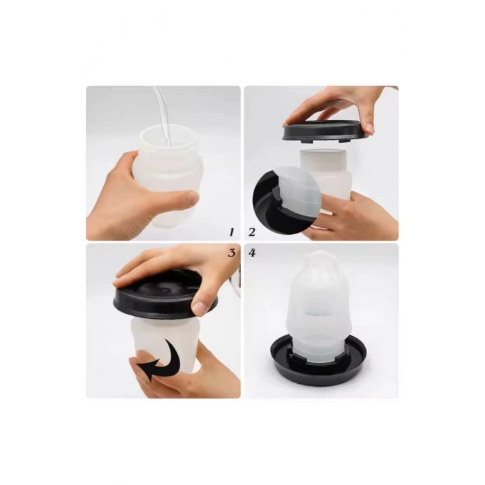 Civciv Suluk 0,75 Ml Kaliteli Plastik + Tabak Yemlik