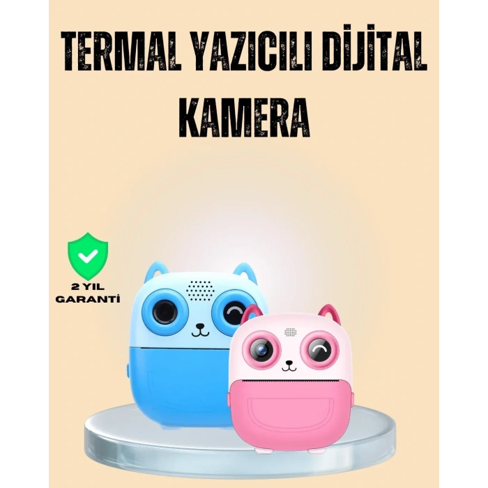 Çocuklar İçin Eğlenceli Dijital Kamera 1300mah Şarjlı