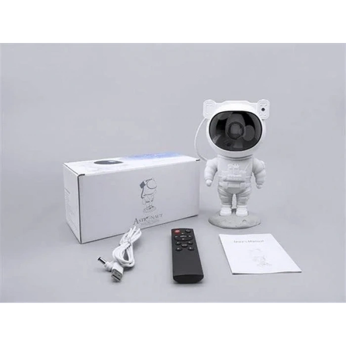 Çocuklara Özel Projeksiyon Astronot Lamba Speaker Sevimli
