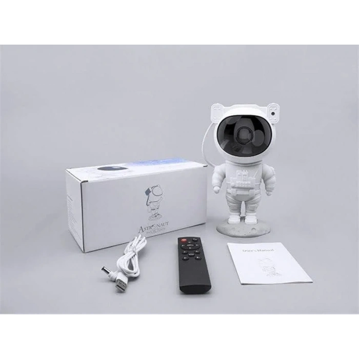 Çocuklara Özel Projeksiyon Astronot Lamba Speaker Sevimli