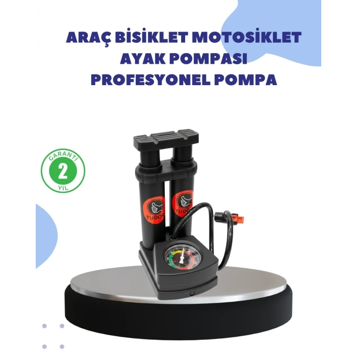 Çok Amaçlı Ayaklı Lastik Pompası Yüksek Hassasiyetli