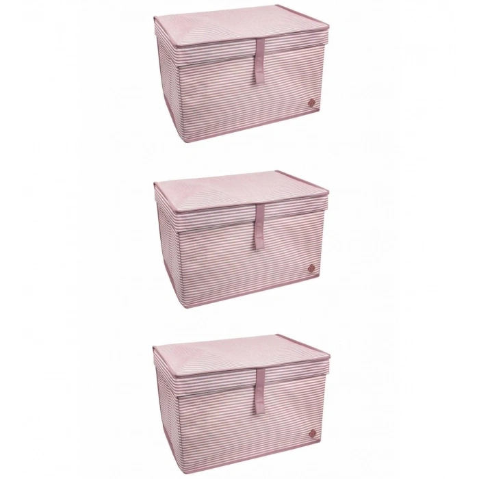 Çok Amaçlı Düzenleyici Kutu Organizer Cırt Cırtlı Hurç Mega Plus Boy 40cm X 30cm X 70cm (3 Adet)