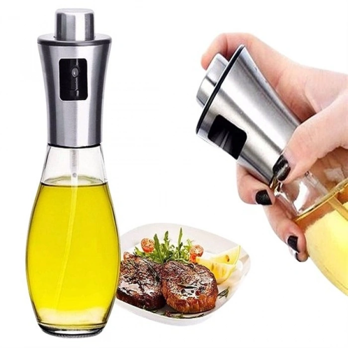 Çok Amaçlı Spreyli Sızdırmaz Cam Şişe Yağdanlık Limon Sirke Sos Püskürtücü Dağıtıcı Sprey (5263)
