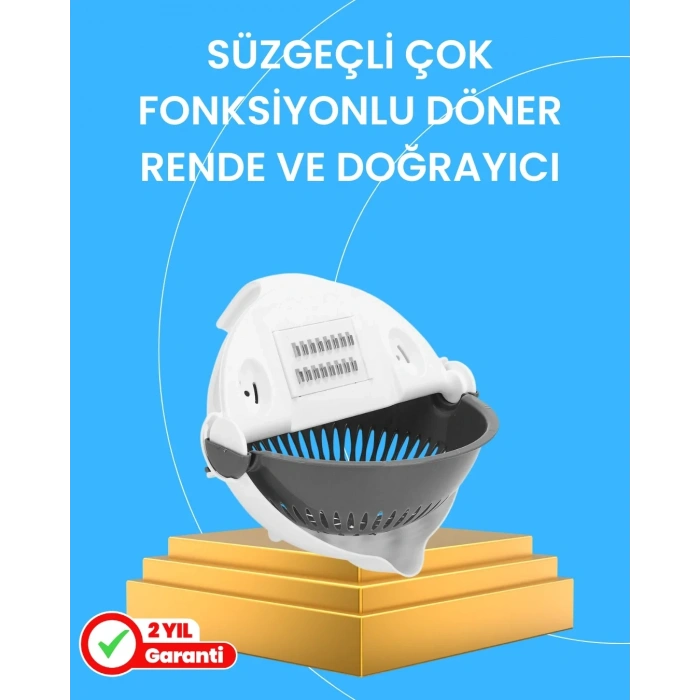 Çok Fonksiyonlu Dilimleyici Ve Süzgeçli Mutfak Atı
