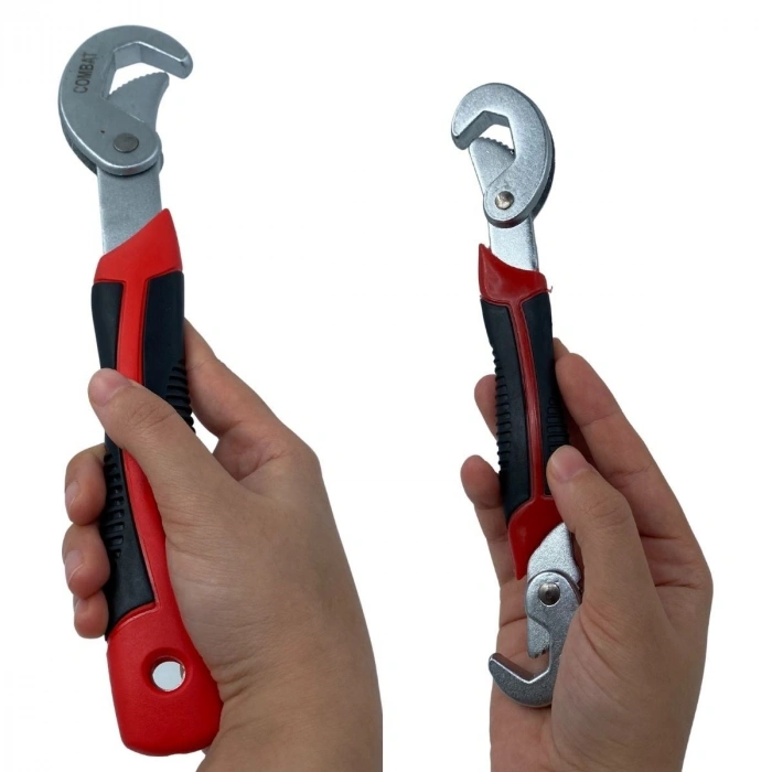 Çok Fonksiyonlu Ergonomik Ayarlanabilir Büyük Küçük Akıllı Pense Anahtar 2li Set (5263)