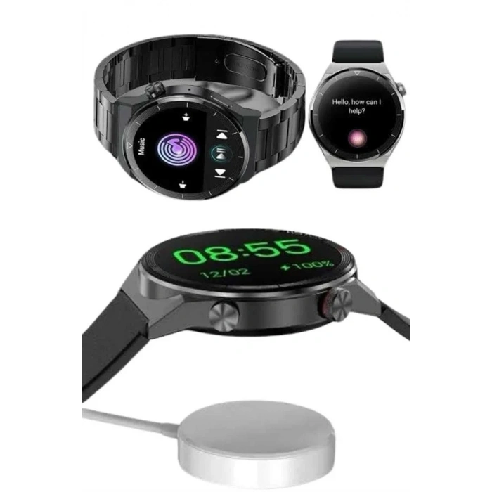 Çoklu Kordon Hediyeli Akıllı Saat Çağrı Cevaplama Müzik Dinleme Dokunmatik Ekran