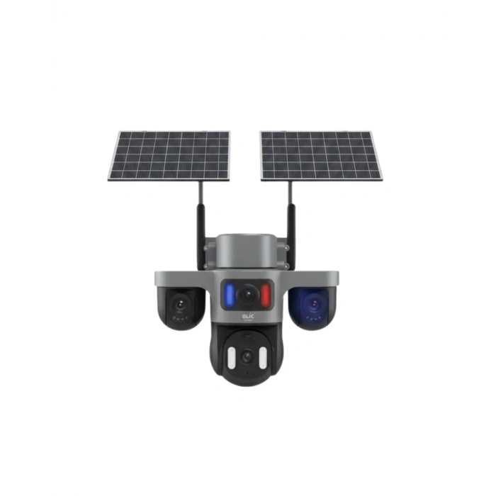 Çoklu Lensli 9mp Solar Güvenlik Kamerası 4g Sım Kart Destekli