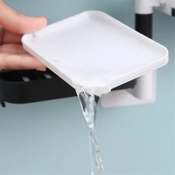 Çoklu Sabun Tutucu Fonksiyonel Banyo Sabunluk (5263)