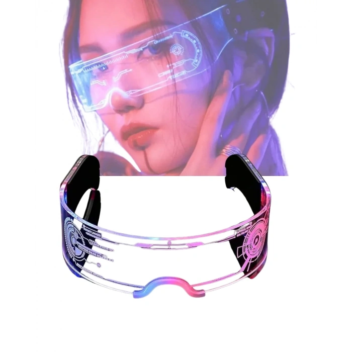Cyberpunk Led Gözlük Çok Modlu Işıklı Parti Ve Festival Aksesuarı