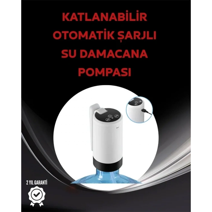 Daana Üstü Akıllı Su Pompası | 3 Daana Kullanım | 4w Güç | Micro Usb Şarjlı | Katlanabilir & Taşınabilir