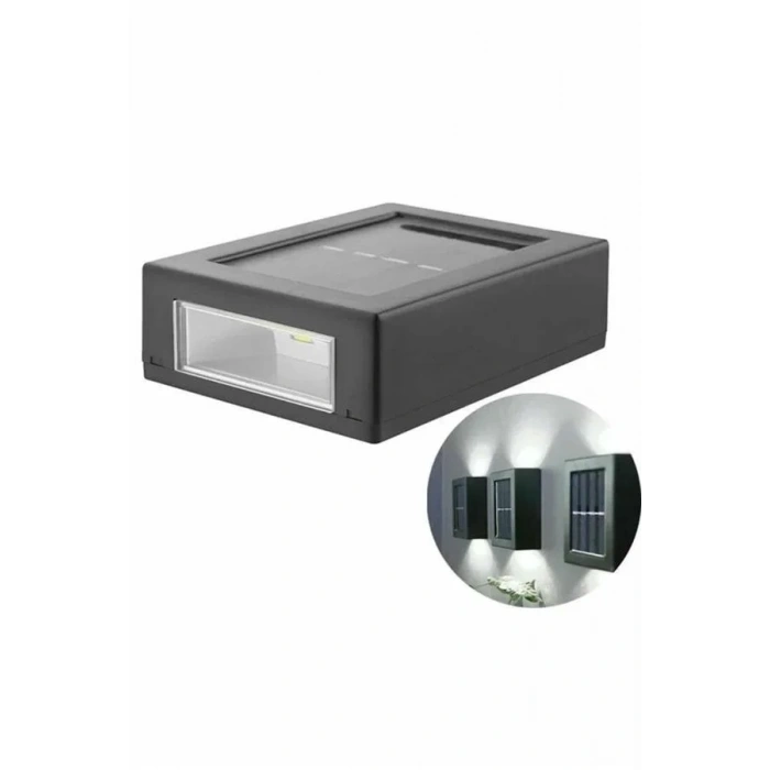 Dekoratif Duvar Lambası Solar Güneş Enerjili Bahçe Aydınlatması