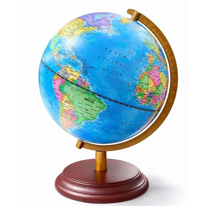 Dekoratif Işıklı Masa Üstü Dünya Küre Alk5260