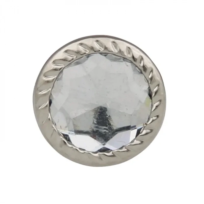 Dekoratif Parlak Taşlı Kabara Raptiye 17 Mm - 500