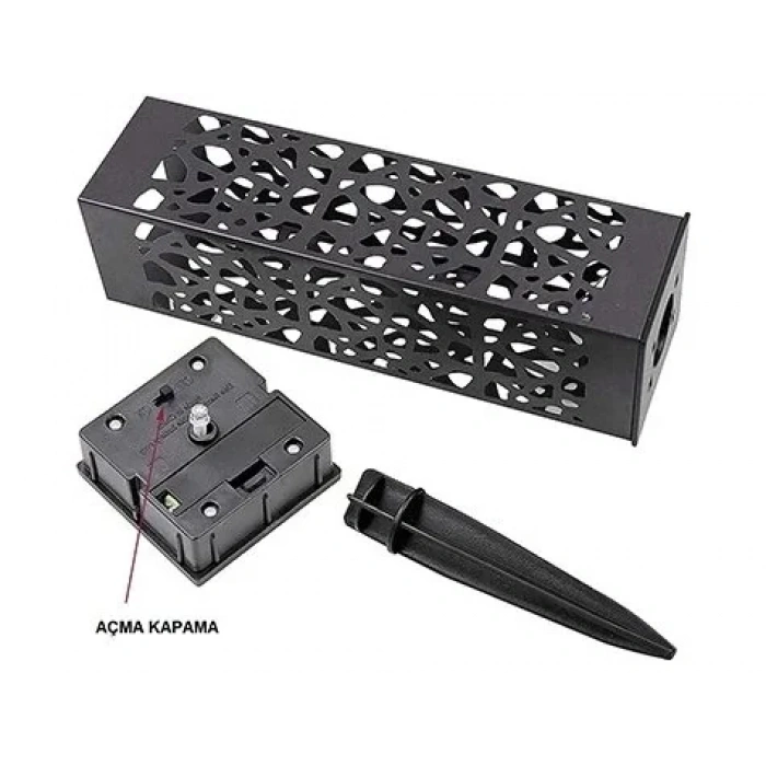 Dekoratif Solar Güneş Enerjili Bahçe Aydınlatması Yürüyüş Yolu Seti ( 8 Adet )