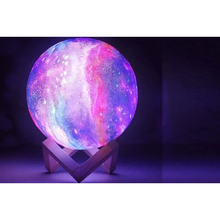 Dekoratif Yerküre Renkli 15 Cm Pilli