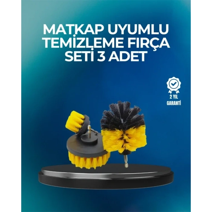 Derinlemesine Temizlik İçin Dayanıklı Kıllı Matkap Fırçası Başlığı