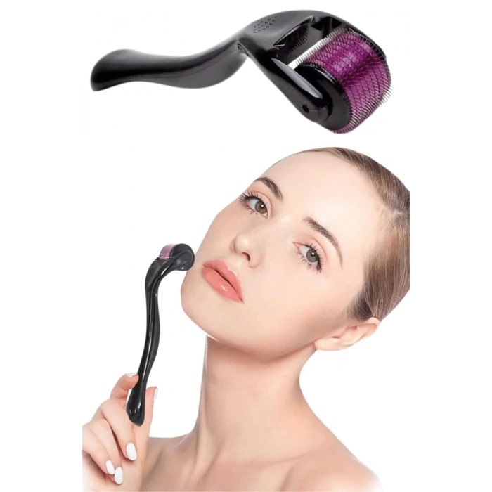 Dermaroller Titanyum 540 Iğneli 1 Mm Saç Kaş Sakal Serum Kullanıma Uygun
