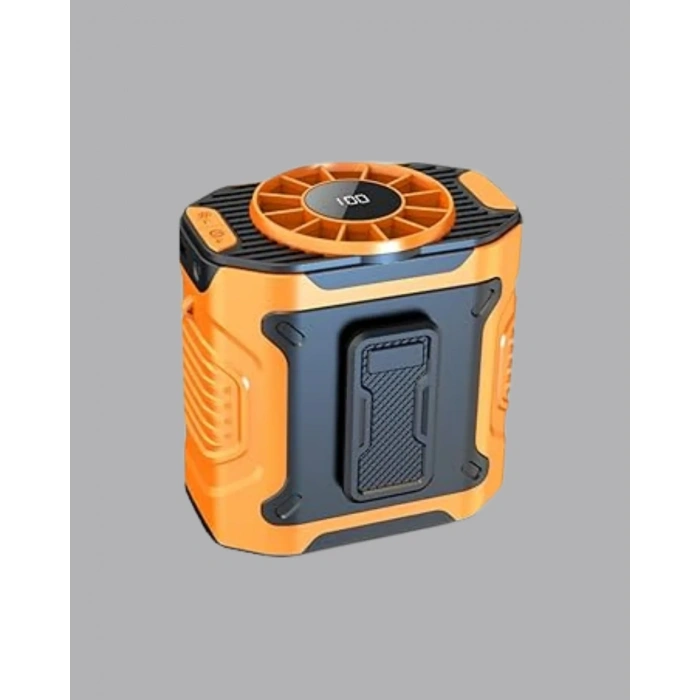 Dijital Ekranlı Turbo Mini Fan – 3 Kademeli Hız, Sessiz Çalışma Ve Type-c Şarj