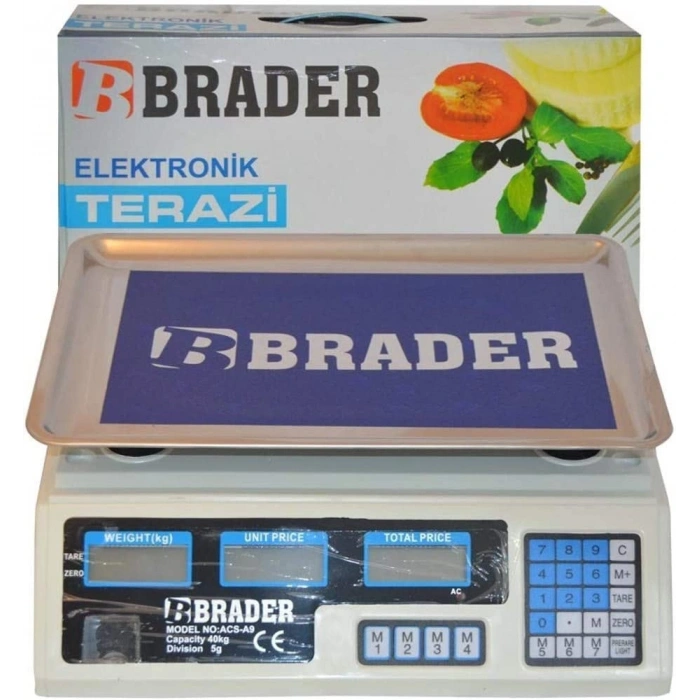 Dijital Göstergeli Elektronik Bakkal Kasap Manav Terazisi 40 Kg (5263)
