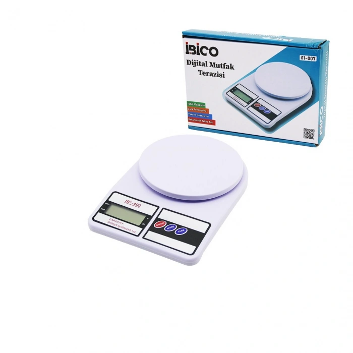 DİJİTAL - PİLLİ MUTFAK TERAZİSİ TARTI 10KG / 1GR (5263)