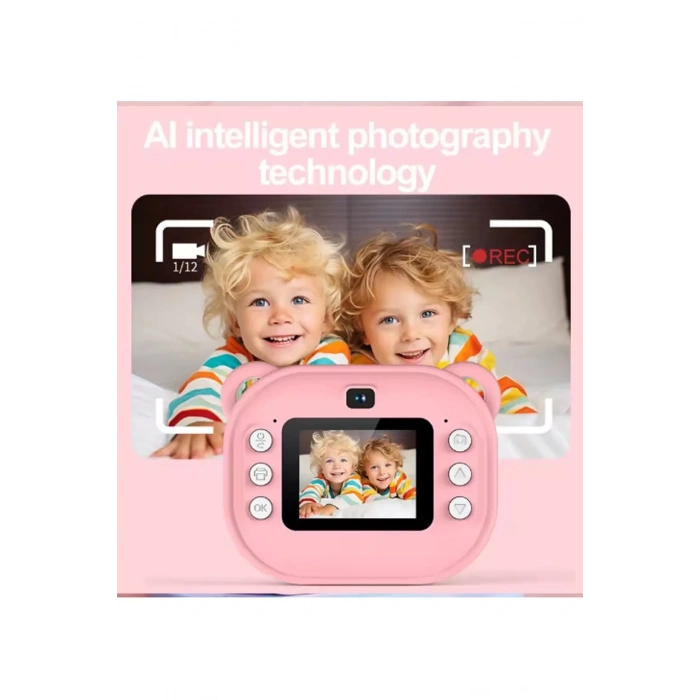 Vothoon Dijital Video Kayıt Fotoğraf Çocuk Kamerası Anlık Termal Resim Kağıt Baskılı Vtn-09