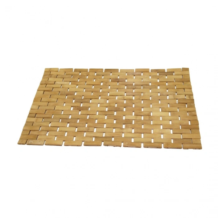 DİKDÖRTGEN - BAMBU KAYDIRMAZ BANYO PASPASI 42X62CM (5263)