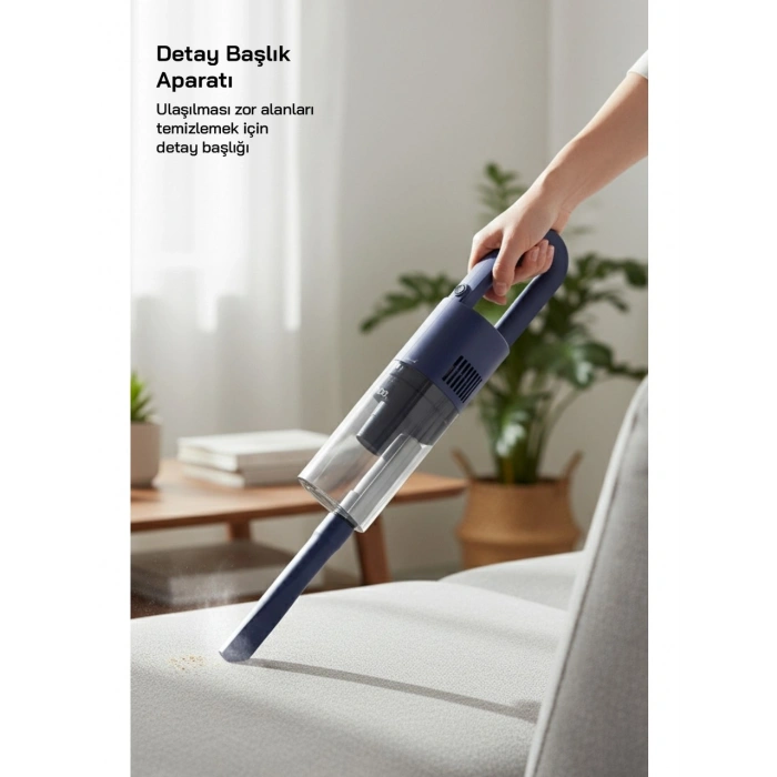 DİKEY MAVİ ELEKTRİKLİ SÜPÜRGE 500W 90° BAŞLIK - 1.5LT TOZ HAZNE - ÇİFT FİLTRE SVC-8628 (5263)