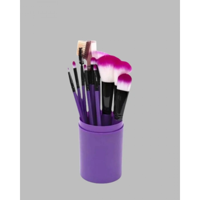 Doğal Görünüm Sağlayan Yumuşak Kıllı 12 Parça Makyaj Fırça Seti Günlük Ve Profesyonel Kullanıma Uygun