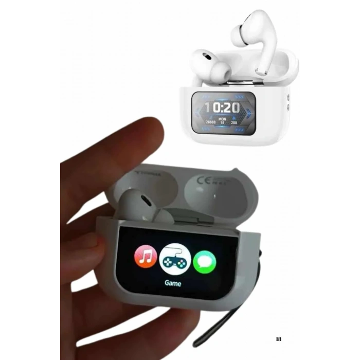 Dokunmatik Ekranlı Air Pro 2 Anc Kulaklık Kablosuz Çok Fonksiyonlu