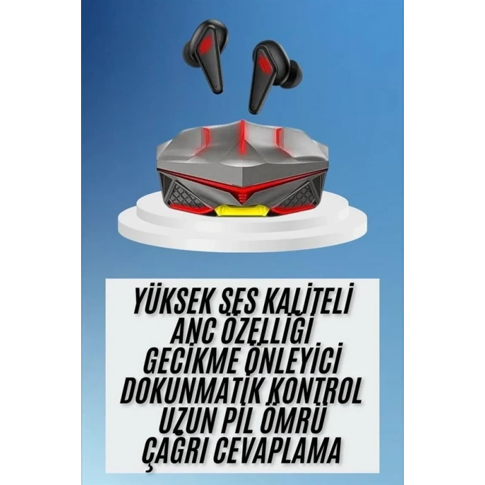 Dokunmatik Kontrol Tws Işıklı Kulakiçi Bluetooth Kulaklık Kablosuz  Kulaklığı