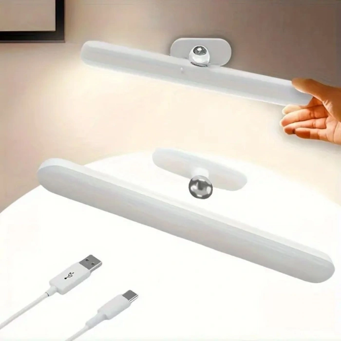 Dokunmatik USB İle Şarj Olabilen 27 cm Led Aydınlatma Makyaj Aynası Işığı (5263)