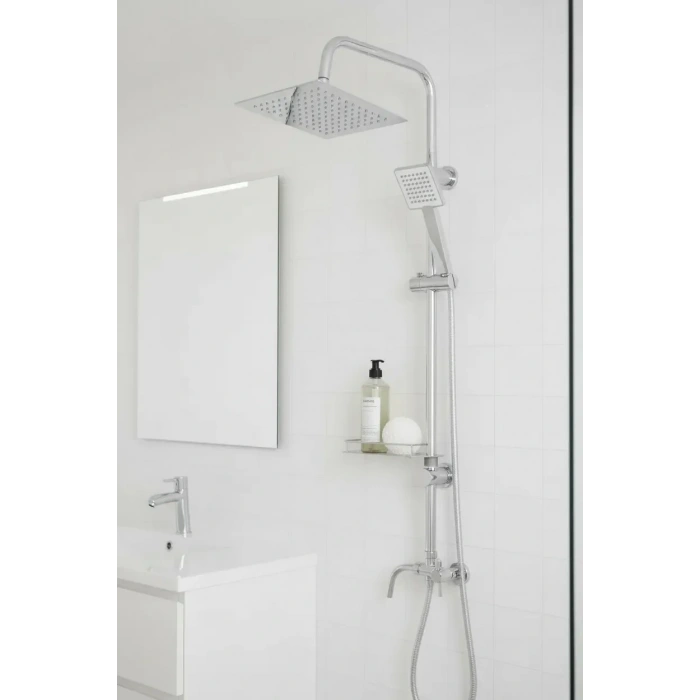 Dubai Yeni Nesil Yağmurlama Etkili Krom Duş Robotu Seti - Fonksiyonel Tepe Duş Takımı