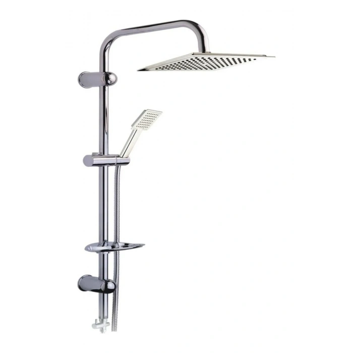 Dubai Yeni Nesil Yağmurlama Etkili Krom Duş Robotu Seti - Fonksiyonel Tepe Duş Takımı