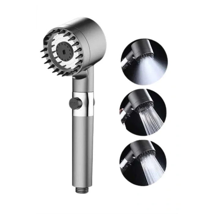 Duş Başlığı Profesyonel Masaj Başlıklı 3 Modlu Yeni Nesil Masaj Uçlu Su Tasarruflu