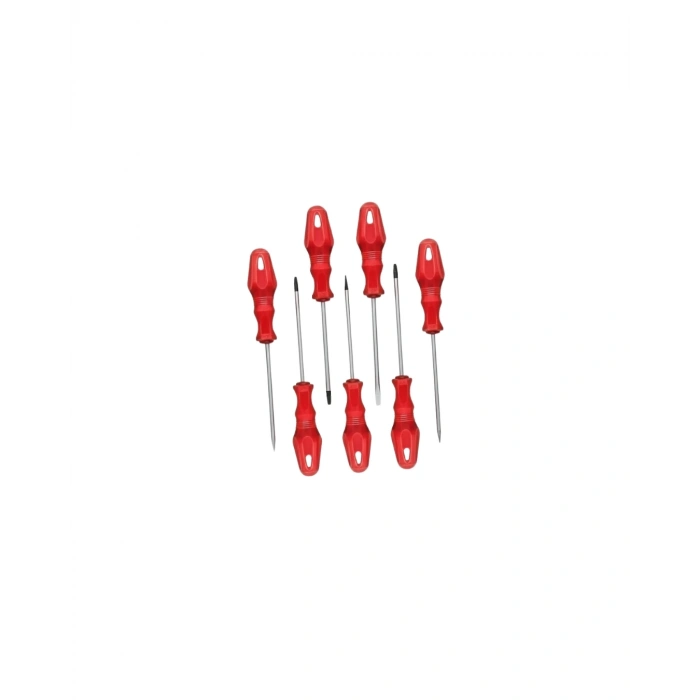 Düz Ve Yıldız Başlıklı 7li Tornavida Seti Ergonomik Tutma