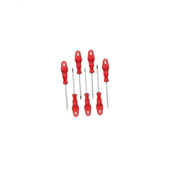 Düz Ve Yıldız Başlıklı 7li Tornavida Seti Ergonomik Tutma