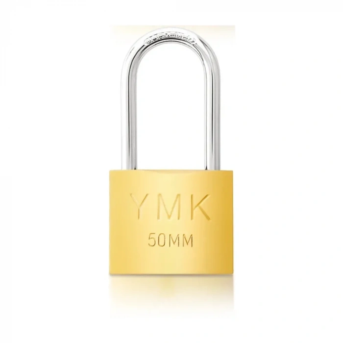 Eko Sarı Boyalı Uzun Kancalı Asma Kilit 50mm