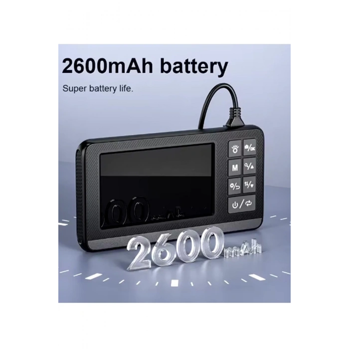 Ekranlı Çift Kameralı 5 Mt Sert Kablo Endoskop Kamera 8 Mm 4.3 Inc Hafıza Kart Destekli