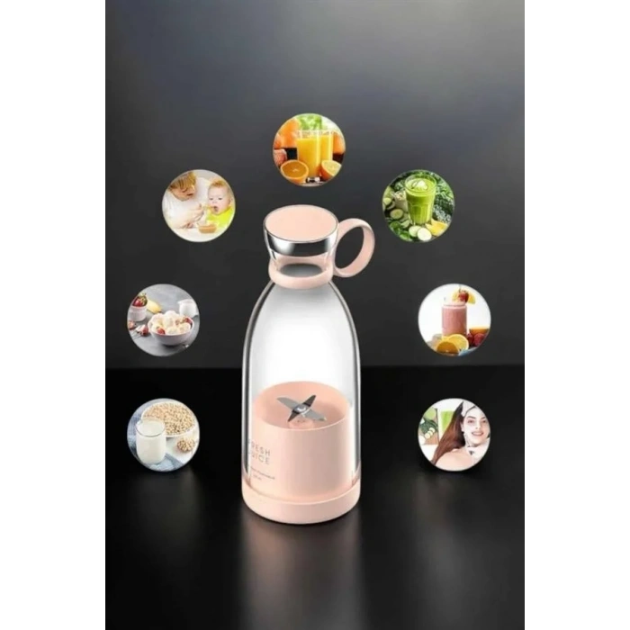 El Blender Taşınabilir Meyve Blender Şarj Edilebilir Taşınabilir Blender Elektrikli