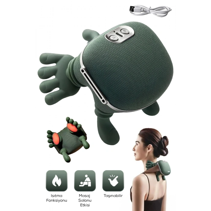 El Şeklinde Isıtmalı Masaj Aletı