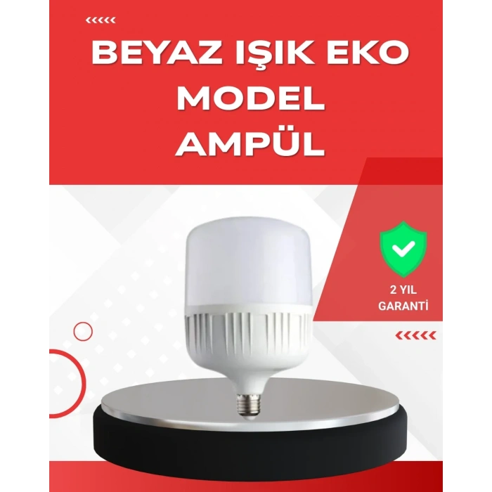 Elektrik Kesintileri İçin Şarjlı Led Ampul 30w E27 Beyaz Işık