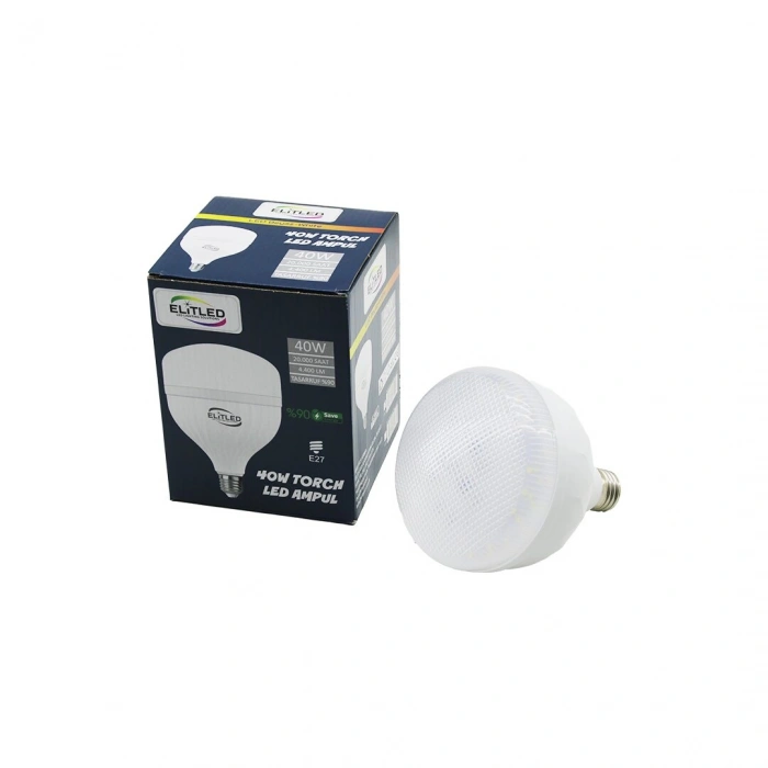 ELİTLED EL-02 12/24 40W TORCH LED BULB AMPUL BEYAZ - 6400K E27 4400 LÜMEN 20.000 SAAT ÖMÜR (5263)