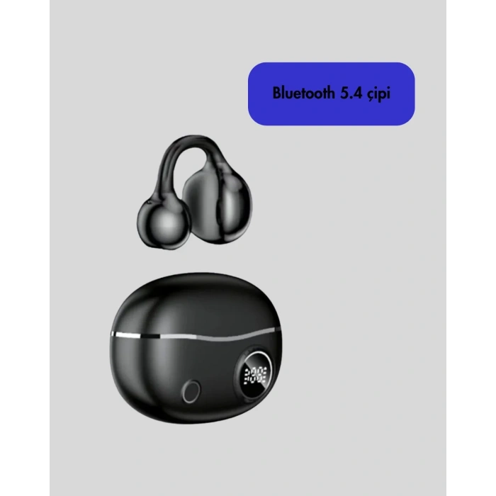 Ergonomik Klipsli Kablosuz Kulaklık – 30 Saat Pil Ve Dokunmatik Kontrol Özelliği