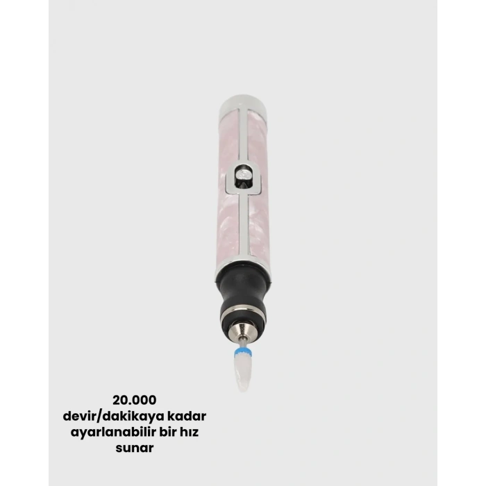 Ergonomik Saplı 20.000 Rpm Hız Kontrollü Manikür Pedikür Makinesi