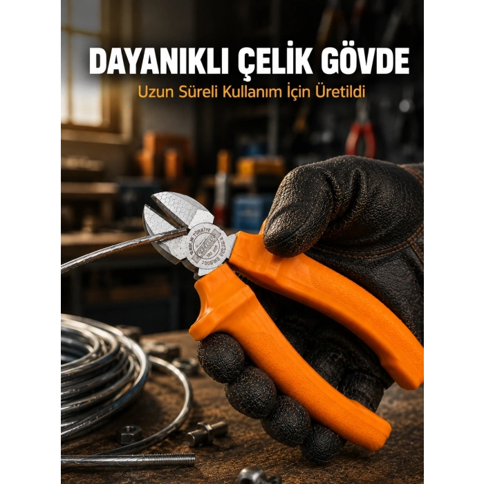 Ergonomik Saplı Hassas Kesim Sunan Dövme Çelik Yan Keski