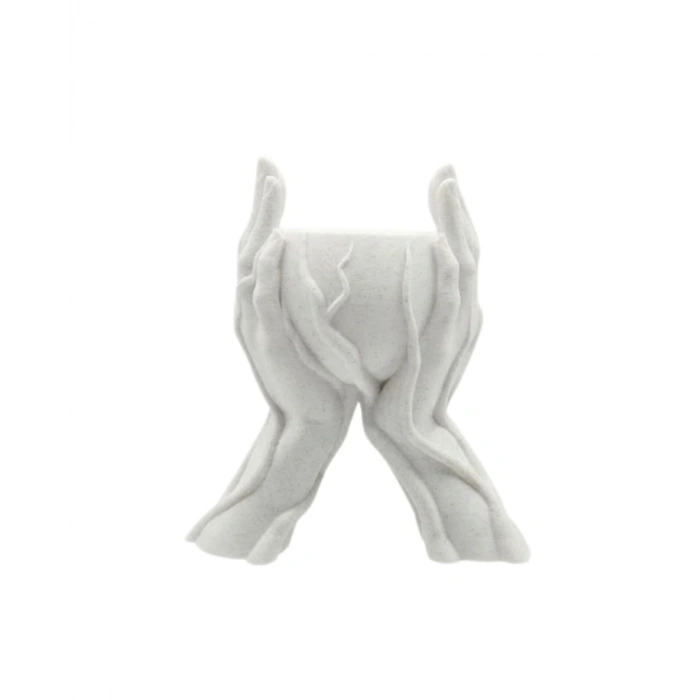 Es El Figürlü Dekoratif 3d Baskı Vazo Saksı Ev Dekorasyonu