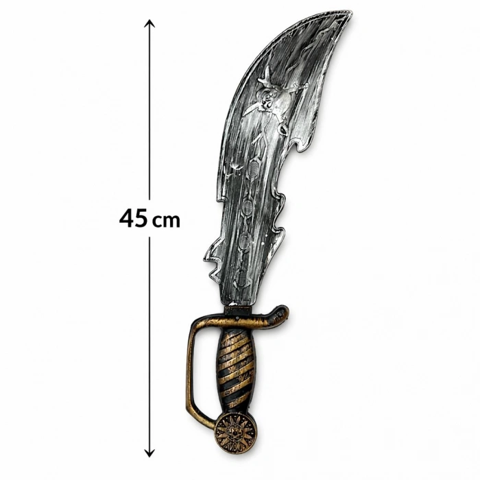 Eskitme Detaylı Plastik Korsan Kılıcı 45 cm (5263)